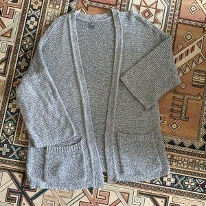 Women’s Grey Oversized Cardigan Sweater